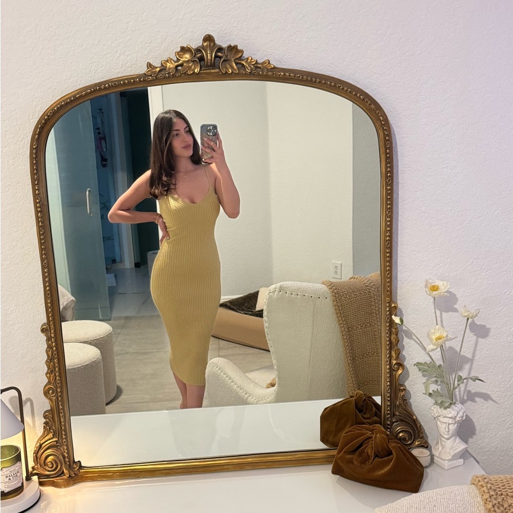 All Saints Yellow Gold Knit Midi